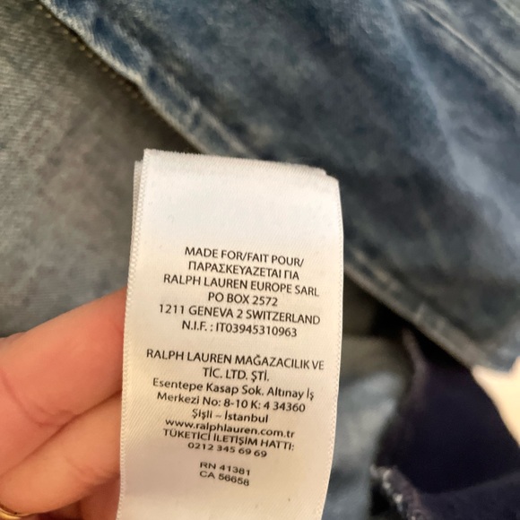 Vintage Polo Ralph Lauren 1987 Denim Bomber Jacket. Excellent condition. - Picture 10 of 12